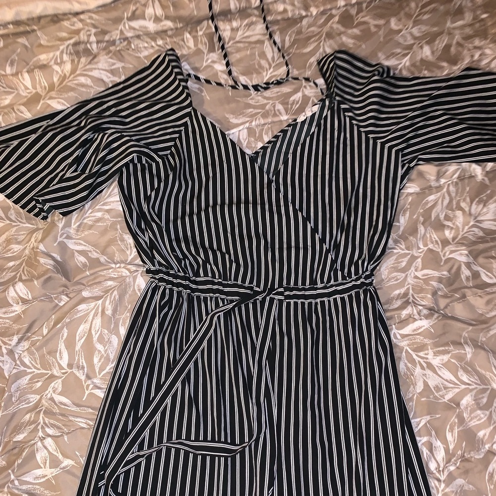Striped jumpsuit